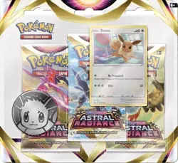 Pokemon TCG: Astral Radiance Eevee Promo Booster (3 pack) - FACTORY SEALED! - Image 3