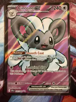 Cinccino EX 105/086 - ME04 Chaos Rising - Ultra Rare NM English Pokemon TCG - Image 1