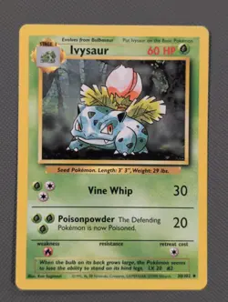 Pokemon TCG - Ivysaur Unlimited Base Set 030/102 LP - Lightly Played -- A - Image 1