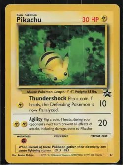 Pikachu 27 Promo Wizards Black Star Promos Pokemon Moderately Played - Image 1