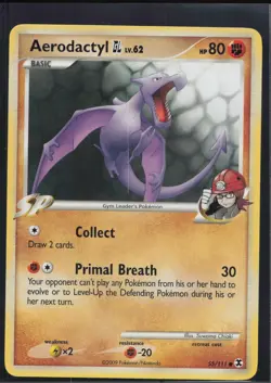 Aerodactyl GL 55/111 Common Rising Rivals Pokemon Lightly Played - Image 1