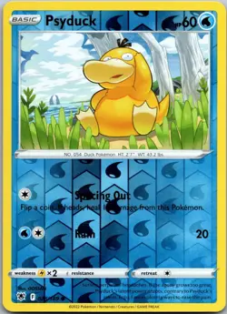 Psyduck 028/189 Common Astral Radiance Pokemon Reverse Holo Near Mint - Image 1
