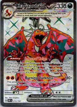 Charizard ex - 215/197 SV03: Obsidian Flames NM pokemon - Image 1