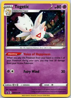 Togetic SWSH276 (Cosmos Holo) Sword & Shield Promo Near Mint - Image 1