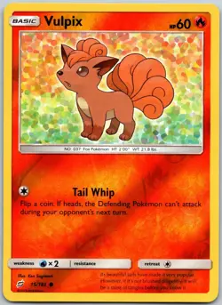 Vulpix 15/181 Reverse Holo Common Team Up Near Mint - Image 1