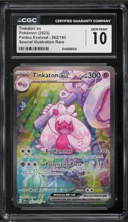 2023 Pokemon Paldea Evolved SIR Tinkaton EX #262 CGC 10 - Image 1