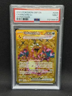 Pokemon SV Scarlet Violet Obsidian Flames Hyper Rare Charizard ex 228/197 PSA 9 - Image 1