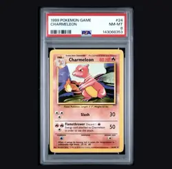 1999 Pokemon Game #24 Charmeleon (PSA 8 NM-MT) - Image 1
