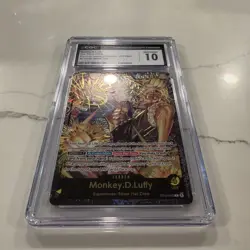 2024 ONE PIECE PREMIUM CARD COLLECTION LEADER COLLECTION MONKEY D. LUFFY CGC 10 - Image 2