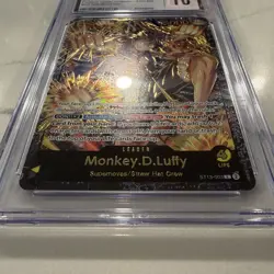 2024 ONE PIECE PREMIUM CARD COLLECTION LEADER COLLECTION MONKEY D. LUFFY CGC 10 - Image 5