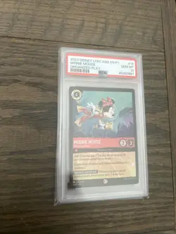 2023 Disney Lorcana EN P1 Minnie Mouse Organized Play #16 FOIL PSA 10 GEM MINT - Image 1