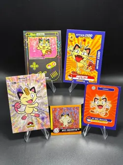 Pokemon Meowth Set of 5 - #52 Peru/NON-TCG Cards & Stickers - Image 1