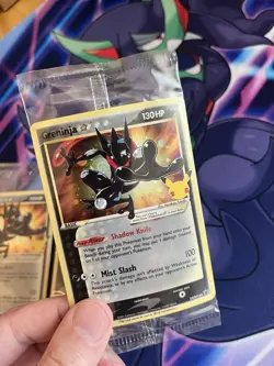 Pokemon Greninja Gold Star Promo Lot of 3 NM Sealed Cards - SWSH144 2021 - Image 3
