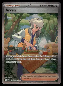 Pokemon Cards Arven 249/198 Scarlet & Violet Special Illustration Rare NM - Image 1