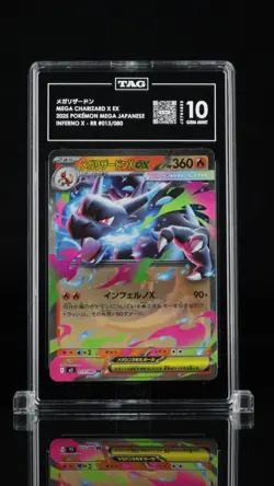 TAG 10 - Mega Charizard X ex Gem Mint Inferno X Japanese #13/80 Pokemon Card - Image 1