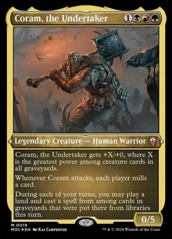 1 x Coram, the Undertaker - Foil Etched - Commander: Modern Horizons 3 - NM-Mint - Image 1