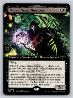 Moseo, Vein's New Dean (Extended Art) 326 Secrets of Strixhaven MTG NM - Image 1