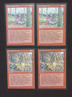 MTG: Alliances - Guerrilla Tactics x4 - Image 1