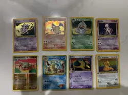 Nintendo Pokemon TCG Holo 8-Card Lot: Charizard Mewtwo Mr. Mime Team Rocket - Image 1