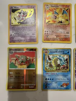 Nintendo Pokemon TCG Holo 8-Card Lot: Charizard Mewtwo Mr. Mime Team Rocket - Image 2