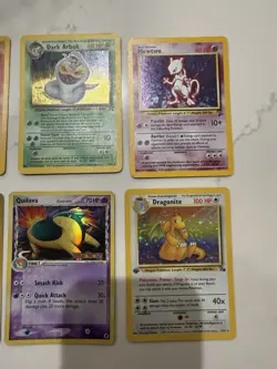 Nintendo Pokemon TCG Holo 8-Card Lot: Charizard Mewtwo Mr. Mime Team Rocket - Image 3