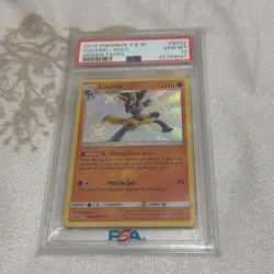 Pokemon Card PSA 10 Shiny Lucario SV22/SV94 Hidden Fates - Image 1