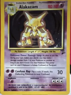 Wizards of the Coast Alakazam 1/130 Base Set 2 Holo Rare 80HP Eng - Image 1