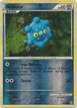 Lightly Played Bronzor - 58/102 - Common - Reverse Holo Pokemon Triumphant - Image 1