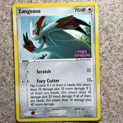 Pokemon TCG Zangoose 34/110 Reverse Holo Stamped EX Holon Phantoms MP - Image 1