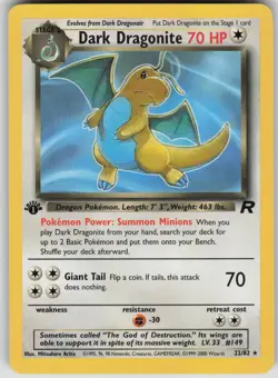Pokemon TCG Dark Dragonite (22) Rare Team Rocket 22/82 - Image 1