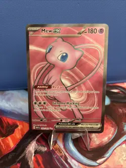 Pokemon TCG Mew ex #193/165 SV 151 Full Art Holo Ultra Rare EX 180 HP EN - Image 1