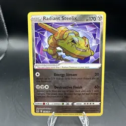 Radiant Steelix 124/196 Holo Lost Origin Pokemon TCG NM - Image 1