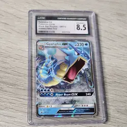 Pokemon Gyarados GX CGC 8.5 Black Star Promo SM212 Hidden Fates Tins Holo - Image 1