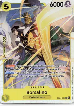ONE PIECE Borsalino #EB04-058 Foil Adventure on Kami's Island NM - Image 1
