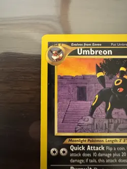 Pokemon TCG Umbreon Card Neo Discovery 32/75 Regular Non-Holo LP+ Condition - Image 2