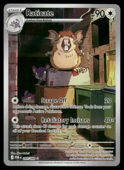 Pokemon Cards Raticate 099/088 Perfect Order Holo Illustration Rare NM - Image 1