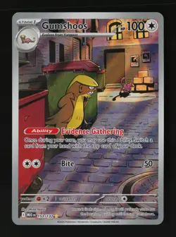 Gumshoos 153/132 Illustration Rare Mega Evolution Pokemon Cards - Image 1
