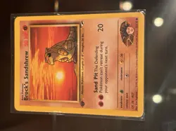 1st Edition Brock’s Sandshrews Gym Heros + Japanese Card Pokemon TCG - Image 3
