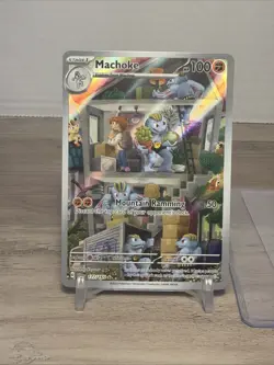 Pokemon TCG Machoke Scarlet Violet 151 Holo Illustration Card 177/165 Rare - Image 3
