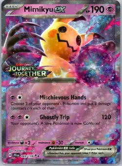 Mimikyu ex (Journey Together Stamped) 069/159 Double Rare Jumbo Cards 2015 NM - Image 1