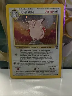 Clefable - 5/130 - Pokemon Base Set 2 Holo Rare Card WOTC LP - Image 1