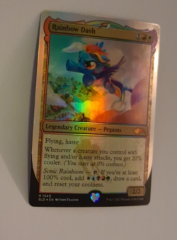 Rainbow Dash Foil LP Secret Lair My Little Pony MTG Magic the Gathering - Image 2