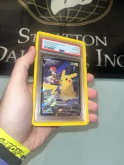2022 Pokemon SWSH Lost Origin #TG16 FA Pikachu V PSA 10 GEM MINT - Image 1