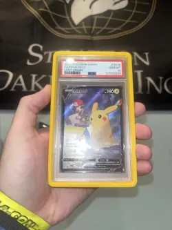 2022 Pokemon SWSH Lost Origin #TG16 FA Pikachu V PSA 10 GEM MINT - Image 3