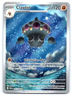 Claydol Pokemon Illustration Rare ME04: Chaos Rising 092/086 - Image 1