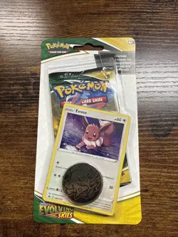 POKEMON TCG Eevee Sword & Shield Evolving Skies checklane booster 1 pack - Image 1