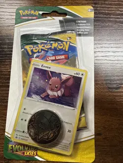 POKEMON TCG Eevee Sword & Shield Evolving Skies checklane booster 1 pack - Image 3