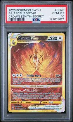 2023 POKEMON SWORD & SHIELD CROWN ZENITH SECRET FULL ART/ARCEUS VSTAR PSA 10 - Image 1