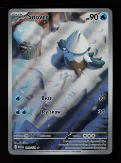 Snover 140/132 Illustration Rare Mega Evolution Pokemon Cards - Image 1