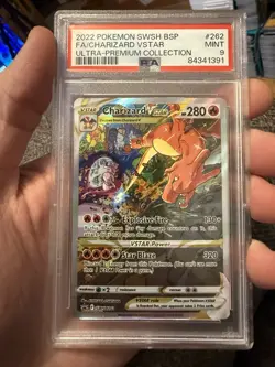 2022 Pokemon Sword Shield Black Star Promo Charizard Vstar #SWSH262 PSA 9 - Image 1